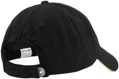 Тенісна кепка Babolat Basic Logo Cap - black/blazing yellow