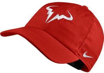 Теннисная кепка Nike Rafa U Aerobill H86 Cap habanero red/white Теннисная кепка Nike Rafa U Aerobill H86 Cap habanero red/white