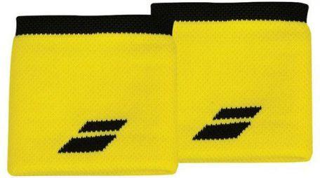 Напульсник Babolat Logo Wristband blazing yellow/black Напульсник Babolat Logo Wristband blazing yellow/black