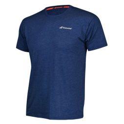 Теннисная футболка детская Babolat T-Shirt Core Boy estate blue heather Теннисная футболка детская Babolat T-Shirt Core Boy estate blue heather