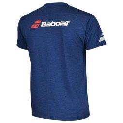 Теннисная футболка детская Babolat T-Shirt Core Boy estate blue heather Теннисная футболка детская Babolat T-Shirt Core Boy estate blue heather