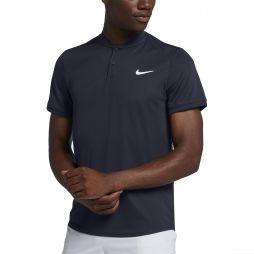 Тенісна футболка чоловіча Nike Court Dry Blade Polo obsidian/white