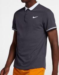 Теннисная футболка мужская Nike Court Advantage Polo Classic gridiron/gridiron/white/white Теннисная футболка мужская Nike Court Advantage Polo Classic gridiron/gridiron/white/white