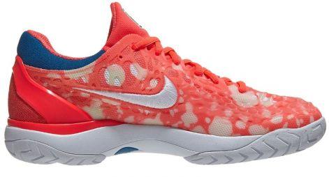 Тенісні кросівки жіночі Nike WMNS Air Zoom Cage 3 HC Premium fluo coral/white Тенісні кросівки жіночі Nike WMNS Air Zoom Cage 3 HC Premium fluo coral/white