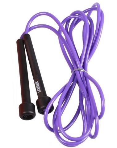 Скакалка в тубусе LiveUp PVC Jump Rope black/purple 275x0.5