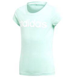 Теннисная футболка детская Adidas Training Linear T-Shirt clear mint/white Теннисная футболка детская Adidas Training Linear T-Shirt clear mint/white