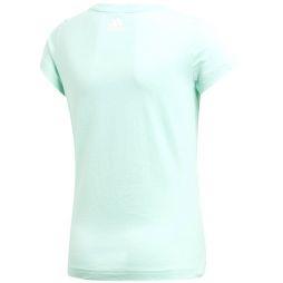Теннисная футболка детская Adidas Training Linear T-Shirt clear mint/white Теннисная футболка детская Adidas Training Linear T-Shirt clear mint/white