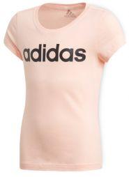 Теннисная футболка детская Adidas Training Linear T-Shirt haze coral/black Теннисная футболка детская Adidas Training Linear T-Shirt haze coral/black