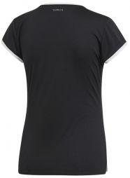 Тенісна футболка жіноча Adidas Club 3 Stripes Tee black