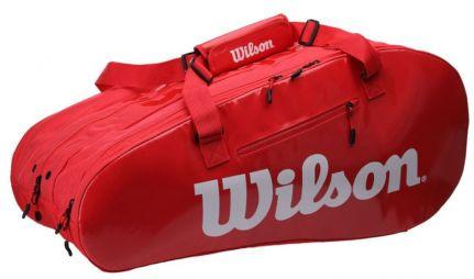 Теннисная сумка Wilson Super Tour 3 Comp 15 Pk red
