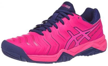 Теннисные кроссовки женские Asics Gel-Challenger 11 pink glo/blue print Теннисные кроссовки женские Asics Gel-Challenger 11 pink glo/blue print