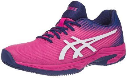 Теннисные кроссовки женские Asics Solution Speed FF ГРУНТ pink glo/white Теннисные кроссовки женские Asics Solution Speed FF ГРУНТ pink glo/white