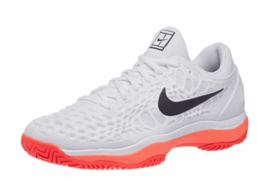 Дитячі тенісні кросівки Nike Air Zoom Cage 3 HC white/lava/black Дитячі тенісні кросівки Nike Air Zoom Cage 3 HC white/lava/black