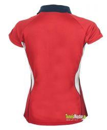Тенісна футболка жіноча Asics Ace red/white поло