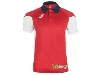 Тенісна футболка чоловіча Asics Vole red/white поло