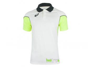 Тенісна футболка дитяча Asics Junior Vole white/volt поло