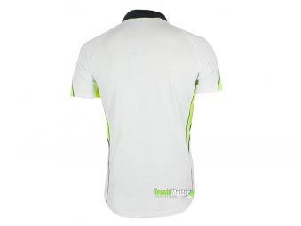 Тенісна футболка дитяча Asics Junior Vole white/volt поло