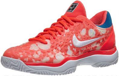 Тенісні кросівки жіночі Nike WMNS Air Zoom Cage 3 HC Premium fluo coral/white Тенісні кросівки жіночі Nike WMNS Air Zoom Cage 3 HC Premium fluo coral/white