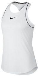 Теннисная майка женская Nike Court Dry Tank white/black