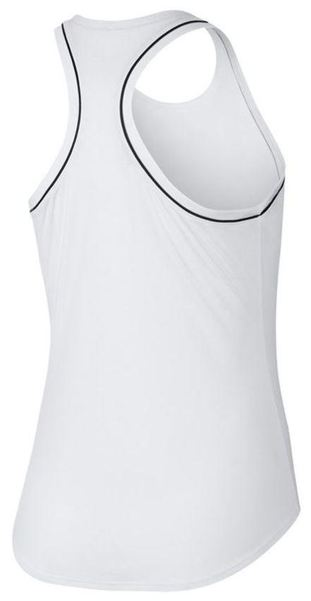 Теннисная майка женская Nike Court Dry Tank white/black