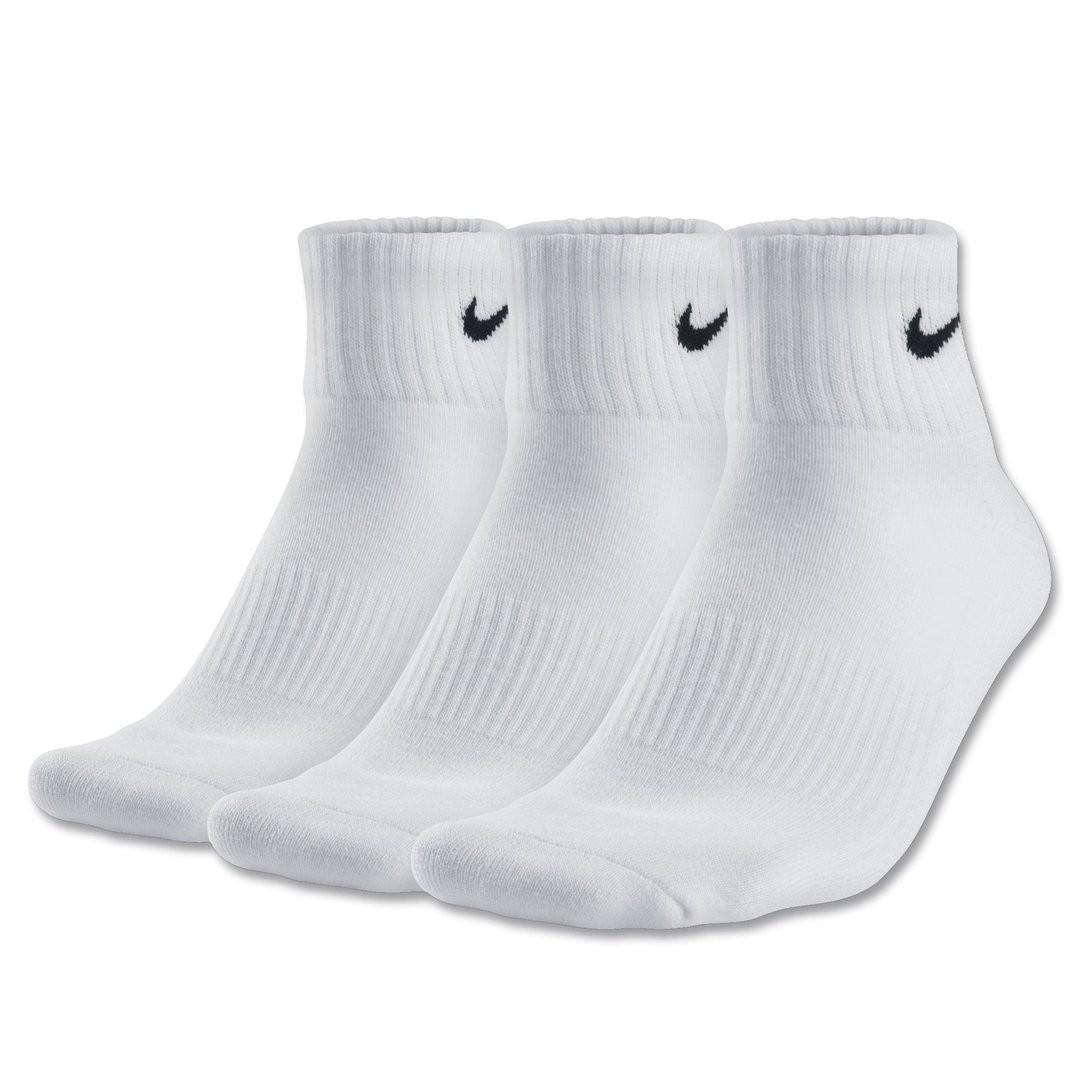 Носки детские Nike Performance Cotton Cushioned Quarter Kids 3-pack/white
