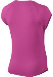 Теннисная футболка женская Nike Court Pure Top active fuchsia/active fuchsia