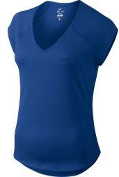 Теннисная футболка женская Nike Court Pure Top indigo force/indigo force