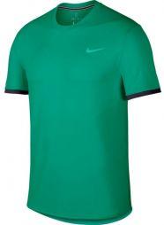 Тенісна футболка чоловіча Nike Court Top SS lucid green/oil grey/lucid green