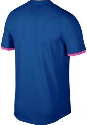 Тенісна футболка чоловіча Nike Court Top SS indigo force/active fuchsia/indigo force