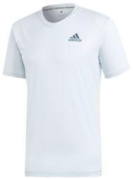 Тенісна футболка чоловіча Adidas Parley Striped Tee white/easy blue