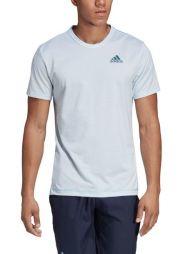Тенісна футболка чоловіча Adidas Parley Striped Tee white/easy blue