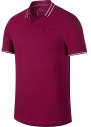 Теннисная футболка мужская Nike Court Advantage Polo true berry/true berry