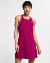 Тенісне плаття жіноче Nike Court Dry Dress true berry/white/white/true berry