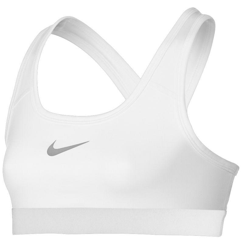 Топ для девочек Nike Pro Bra Classic 1 G white/white/white/pure platinum