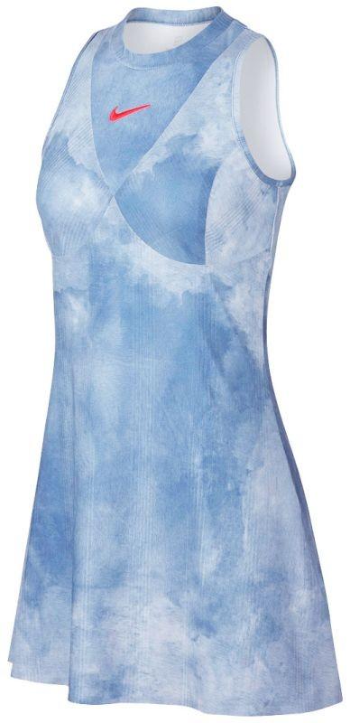 Теннисное платье женское Nike Court Dry Maria Dress light armory blue/bright crimson