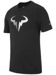 Тенісна футболка чоловіча Nike Court Rafa Dry Tee black/white