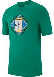 Тенісна футболка чоловіча Nike Court Tee OZ GX lucid green/black