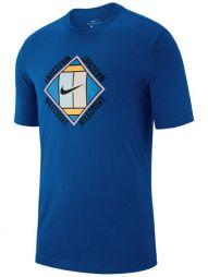 Тенісна футболка чоловіча Nike Court Tee OZ GX indigo force/black