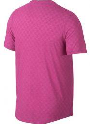 Тенісна футболка чоловіча Nike Court Challenger Top SS active fuchsia/active fuchsia