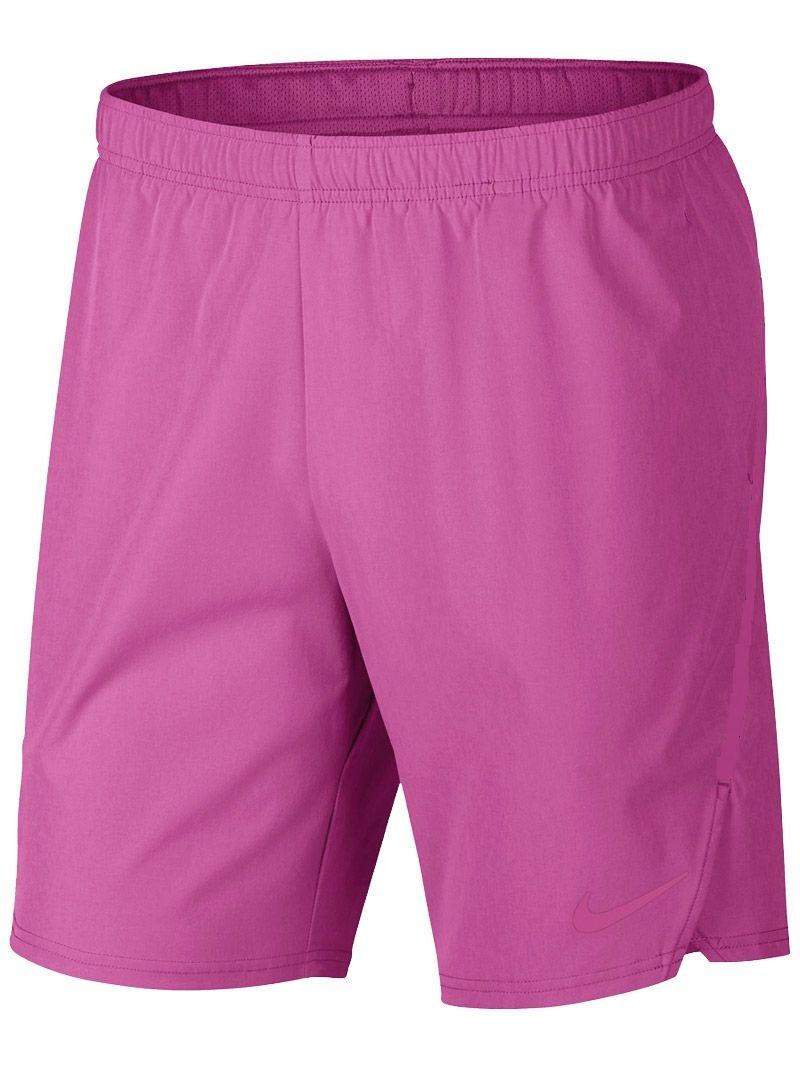 Теннисные шорты мужские Nike Flex Ace 9IN Short active fuchsia