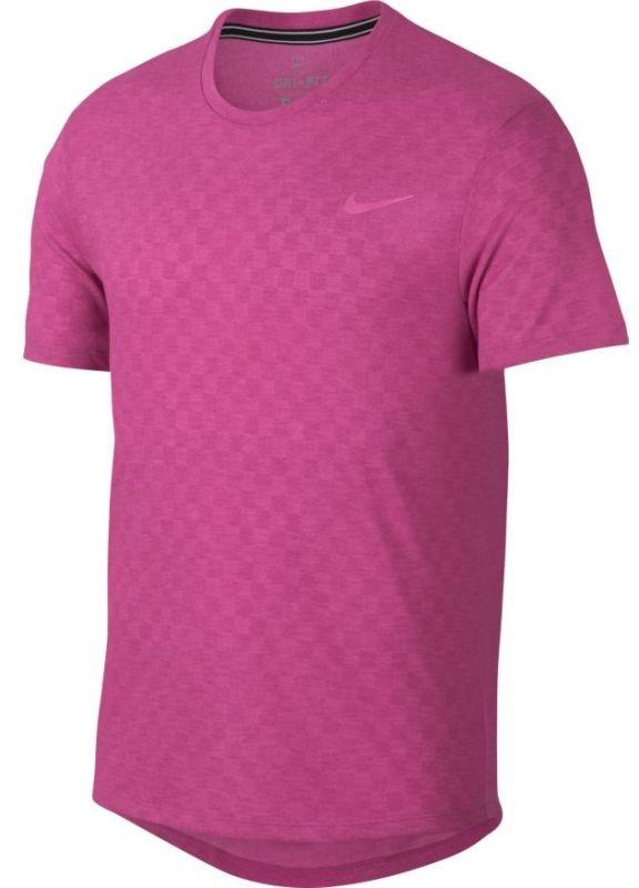 Теннисная футболка мужская Nike Court Challenger Top SS active fuchsia/active fuchsia