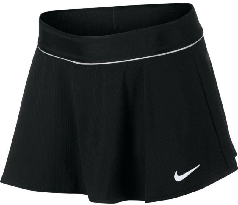Теннисная юбка детская Nike Court G Flouncy Skirt black/black/white/white
