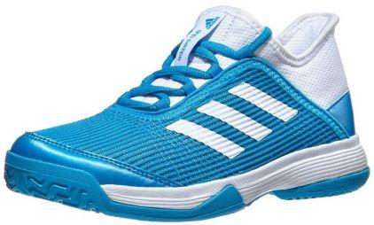 Дитячі тенісні кросівки adidas Adizero Club Junior shock cyan/ftwr white/ftwr white Дитячі тенісні кросівки adidas Adizero Club Junior shock cyan/ftwr white/ftwr white