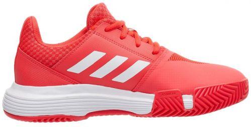 Дитячі тенісні кросівки Adidas CourtJam xJ Грунт shock red/ftwr white/matte silver Дитячі тенісні кросівки Adidas CourtJam xJ Грунт shock red/ftwr white/matte silver