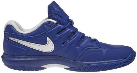 Тенісні кросівки чоловічі Nike Air Zoom Prestige HC LTHR indigo force/metallic silver/indigo vibrant Тенісні кросівки чоловічі Nike Air Zoom Prestige HC LTHR indigo force/metallic silver/indigo vibrant