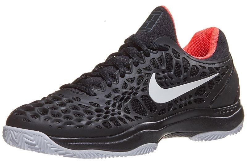 Теннисные кроссовки мужские Nike Air Zoom Cage 3 Грунт black/white/bright crimson