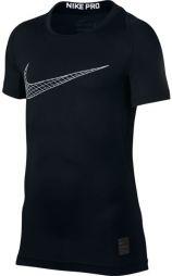 Тенісна термофутболка дитяча Nike Pro SS Comp Top black Тенісна термофутболка дитяча Nike Pro SS Comp Top black