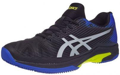 Теннисные кроссовки мужские Asics Solution Speed FF  ГРУНТ black/illusion blue Теннисные кроссовки мужские Asics Solution Speed FF  ГРУНТ black/illusion blue