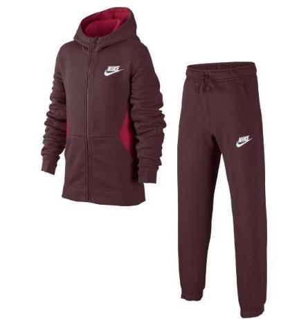 Спортивный костюм детский Nike Boy's NSW Track Suit BF Core bordeaux/bright crimson/white