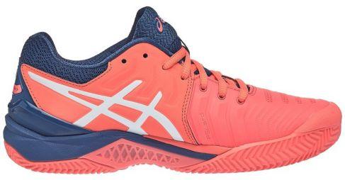 Теннисные кроссовки женские Asics Gel-Resolution 7 ГРУНТ papaya/white Теннисные кроссовки женские Asics Gel-Resolution 7 ГРУНТ papaya/white